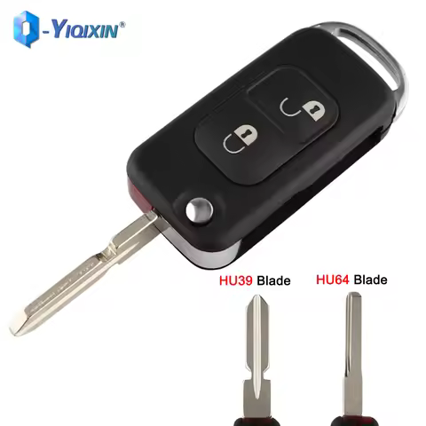 YIQIXIN 2 Button Flip Key Cover For Mercedes C CL S SL SLK ML Benz W168 W124 W202 W203 B200 A160 E11