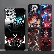 for Realme 2 A5 3 5 6 Pro 5i 5s Q  6I 7 4G 7i TPU soft shell black mobile phone case anime Gojo Sato