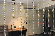花開富貴 吉祥如意 手工水晶珠簾 標準房門適用 門對門 居家風水