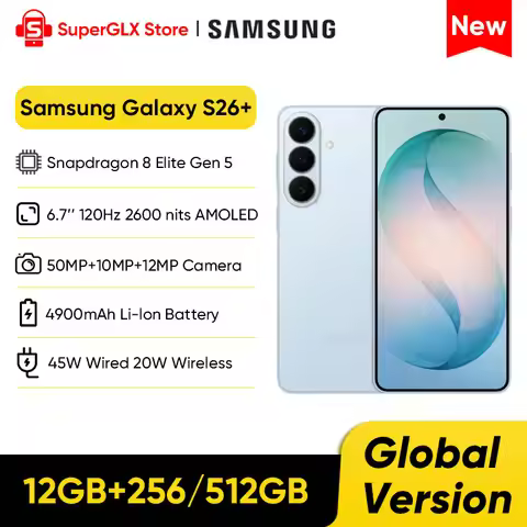 2026 Samsung Galaxy S26+ 5G Smartphone Snapdragon 8 Elite Gen 5 6.7" Dynamic 120Hz AMOLED 2X Screen 