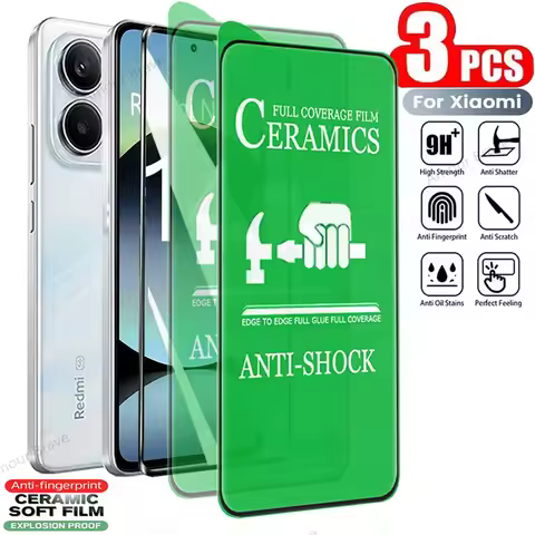 3PCS HD Soft Ceramic Film For Redmi Note 14 5G 12 11 10 9 8 13 Pro Plus 5G Screen Protector For Redm