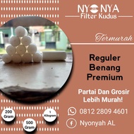 Busa Gabus Filter Reguler Benang Putih Mentol Prem 1 Kilo