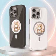 Latest Four-color Round Screen Magnetic High-definition Projection Phone Case NFC Ink Screen Phone C