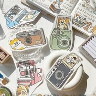 3小喵咪/復古相機大貼紙十代/防水貼紙/共5款