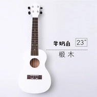 ukuleleWhite Wooden Beginner Entry Ukulele21Inch23Small Guitar-Inch Ukulele Lettering