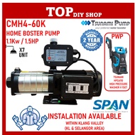 CMH4-60K (1.5HP) Tsunami Water Pump Automatic Home Living Water Pump Home Pam Air Rumah Automatic Water Pump 1.5hp