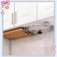 [beauty&snow] 4PCS Kitchen Storage Ra Wall Mounted Pot Cover Ra Cabinet Bottom Cutting Board Ra Vege