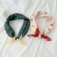 MZ Brand Cotton Linen Square Scarf Square Thin Style Spring Summer 56x56 Air Conditioning Room Cervi