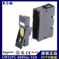 Authentic BUSSMANN Fuse Base CM32FC 660V 32A Busman Fuse Holder Adapter NITD