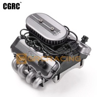 Classic Simulated V8 F76 427 SOHC Engine Motor Fan Radiator For 1/10 RC Crawler Car Traxxas TRX4 TRX