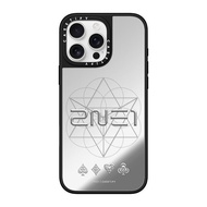 เคสกระจก2NE1ของแท้พร้อมเคสสีม่วงสำหรับ iPhone 16 Pro Max/ iPhone 15 Pro Max/ iPhone 14 Pro Max/ iPho