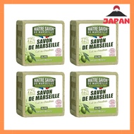 Maitre Savon de Marseille (Set of 4) Savon de Marseille Olive 300g Soap 300g ×4 pieces