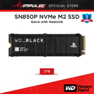 Western Digital Black SN850P NVMe M2 SSD Gen4 with Heatsink Up to 7,300 MB/s ,Playstation 5 Compatib