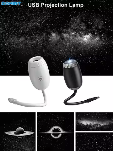 USB Starry Sky Projection Light with Adjustable Focus, Car Atmosphere Projection Environment Light, 