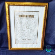 12R Photo Frame (30x40 cm) 12RP (30x45 cm) Gold Carving Glass Wall
