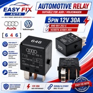 5PIN 12V 646 AUTOMOTIVE RELAY FOR AUDI VOLKSWAGEN 4HO951253C V23074-A1001-X91
