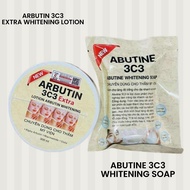 ARBUTIN 3C3 EXTRA LOTION & ABUTIN 3C3 SOAP WITHENING NIACINAMIDE GLUTHATIONE