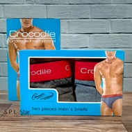 Men's crocodile underwear, men's underwear, men's crocodile underwear, pack of 2