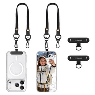 MoKo 2-Pack Stretchy Phone Lanyard Tether,Retractable Phone Strap with 360° Rotatable Metal Tether T