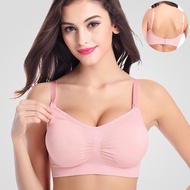 The new style of large size breastfeeding bra for pregnant women without steel ring front buckle, br