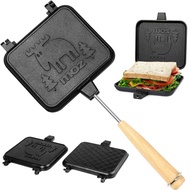 Cetakan Sandwich Maker Non-Stick Pan Double-Sided Engraving