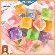 Sp Portable Ice Cube Toy Kids Cube Toy 24pcs Ice Cube Squishy Toy Set Slow Tpr Stress Relief Fidget Toy for Kids Adults Mini Cube Squeeze Toy Gift Birthday for Children