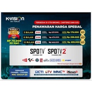 Paket SPOTV 2101 Bromo Cartenz dan GOL K Vision Proses cepat