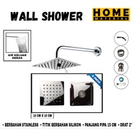Wall Shower/ Minimalist Wall Shower Head 4 inch Box 6 inch/ - Soho