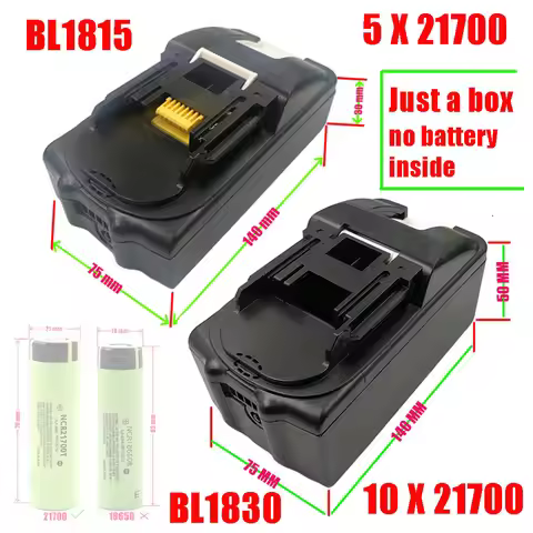 BL1830 21700 Li-ion Battery Case PCB Charging Protection Circuit Board Shell Box BL1860 For MAKITA 1