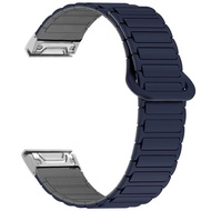 Silicone Magnetic Loop strap for Garmin Fenix 8 AMOLED 47mm 51mm สายนาฬิกาข้อมือซิลิโคน strap Replac