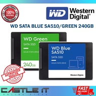 Western Digital WD BLUE SA510 GREEN 240GB 250GB 480GB 500GB 1TB 2TB Internal SSD Solid Stated Drive