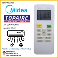 Midea / Topaire Replacement For Midea Topaire Aircond Air Conditioner Remote Control RG-52