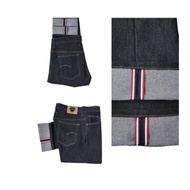 Jeans SHELVEDGE BLACK INDIGO 14 OZ Denim Seluar Jeans Lelaki