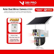 V380 Pro Solar Outdoor Cctv Camera VCS-03 Wireless Dual lens Waterproof Wifi 360° HD 1080P 4G IP Cam