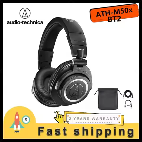 Audio-Technica ATH-M50xBT2 Wireless Bluetooth Over-Ear Headphones Professional Studio Monitoring Hea