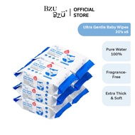 BZU BZU Ultra Gentle Fragrance Free Baby Wet Wipes (30 pcs x 6) [Exp: Year 2028]