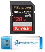SanDisk 128GB Extreme Pro Memory Card Works with Nikon D850 FX-Format Digital SLR DSLR Camera SDXC 4