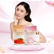 TRIO SET GLORY - COLLAGEN DI-PEPTIDE & TOMATO VIT-C & Advanced Glow Skin Booster Serum