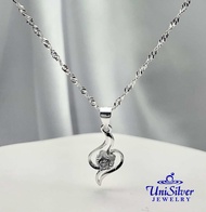 Unisilver 925 Sterling Ladys Necklace (NPS152-1155)