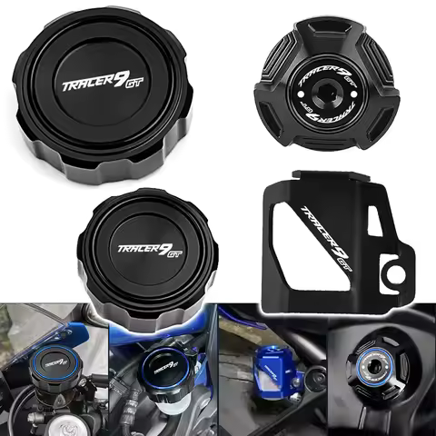 For YAMAHA TRACER 9GT TRACER 9 GT TRACER 900 GT Motorcycle CNC Front Rear Brake Fluid Reservoir Tank