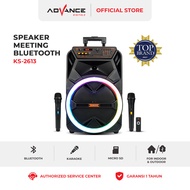 Advance Speaker Portabel KS-2613 Speaker Bluetooth 12 Free 2 Mic