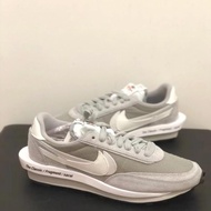 Fragment Design x sacai x Nike LDWaffle 煙灰白三方聯名解構男女同款
