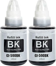 SHUOLEI GI-590 GI-490 Ink Compatible with Canon GI590 GI490 Ink Container Multipack for PIXMA G1400 