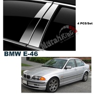 BMW E46 Car Chrome Door Window Pillar Trim Cover (1 Set)