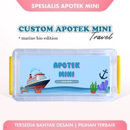 Custom Pharmacy Mini Travel Gift Box Sticker Gift - Marine Bio