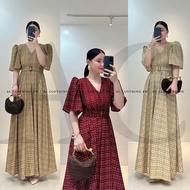 Stella Printed Modern Filipiniana Dress with Buckle Formal Graduation, Church, Wedding outfit