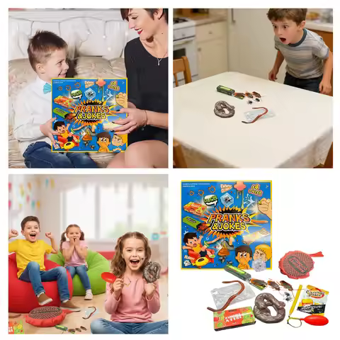 14 Pieces Kit Funny Practical Jokes Games For Kids Adults Funny Gadgets Stuff Tricks Men Friends Fas