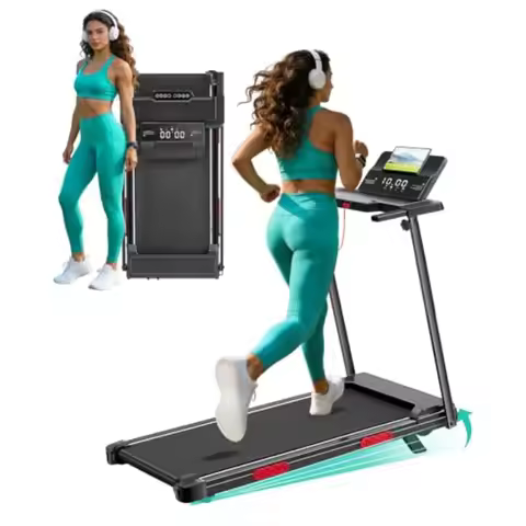 Treadmills with Handle Bar, Walking Pad with Incline for Home Small, Portable Treadmills for Home Ex