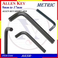 AKSM- 9mm TO 17mm HEX ALLEN KEY SHORT ARM ALLEN KEY