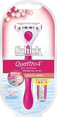 Schick Schick Quattro 4 người giữ bốn người phụ nữ (Có 2 lưỡi dao dự phòng) lưỡi dao dự phòng dao cạ